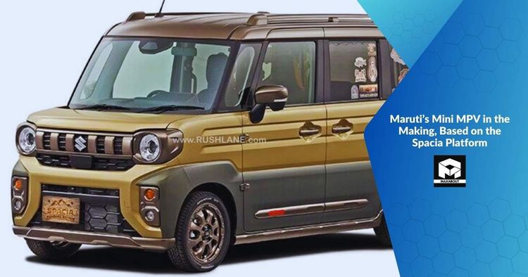 Maruti's Mini MPV in the Making, Based on the Spacia Platform