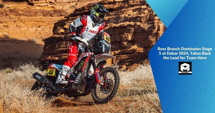 Ross Branch Dominates Stage 5 at Dakar 2024, Takes Back the Lead for Team Hero