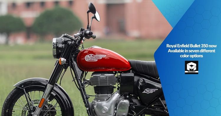 Royal Enfield Bullet 350 now Available in seven different color options