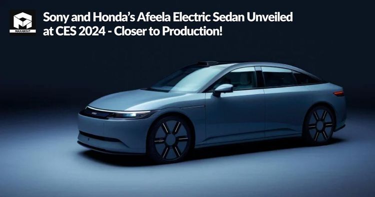 Sony and Honda's Afeela Electric Sedan Unveiled at CES 2024 - Closer to Production!