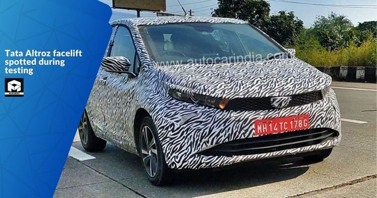 Tata Altroz facelift spotted during testing