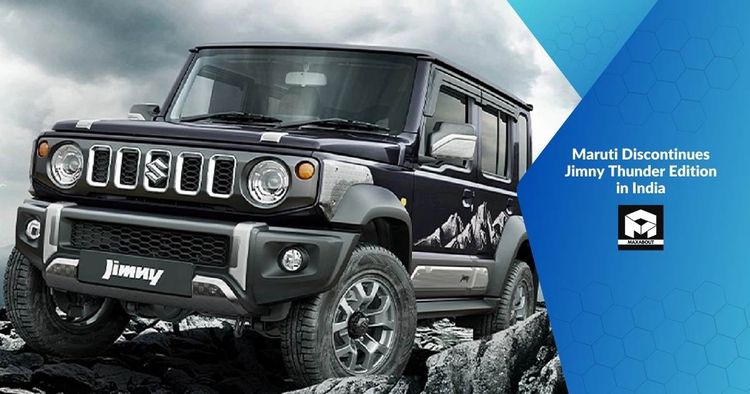 Maruti Discontinues Jimny Thunder Edition in India