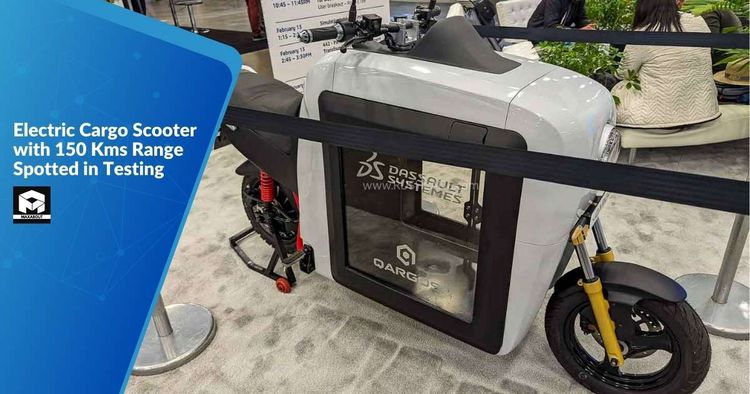 Electric Cargo Scooter with 150 Kms Range Spotted in Testing