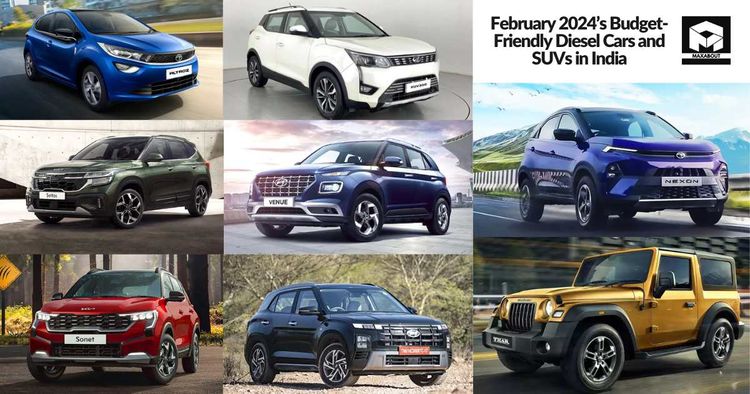 February 2024's Budget-Friendly Diesel Cars and SUVs in India