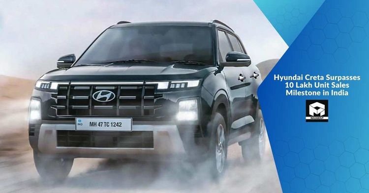 Hyundai Creta Surpasses 10 Lakh Unit Sales Milestone in India