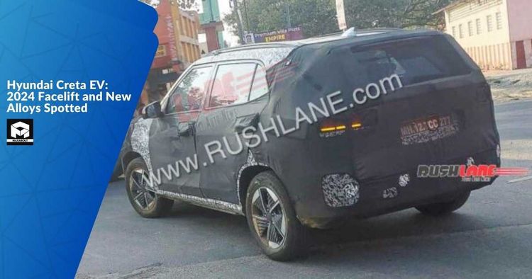 Hyundai Creta EV: 2024 Facelift and New Alloys Spotted