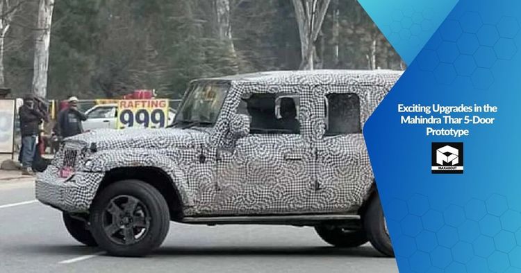 Exciting Upgrades in the Mahindra Thar 5-Door Prototype