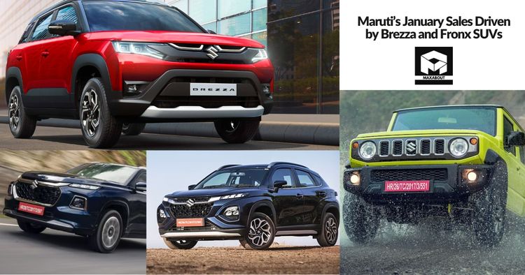 Maruti’s January Sales Driven by Brezza and Fronx SUVs