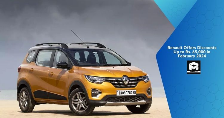 Renault Offers Discounts Up to Rs. 65,000 in February 2024