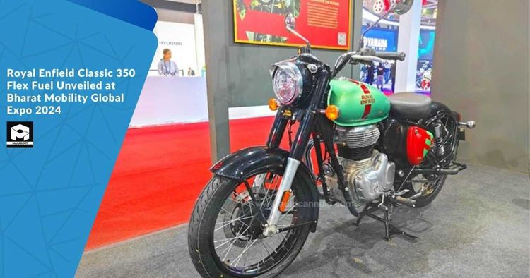 Royal Enfield Classic 350 Flex Fuel Unveiled at Bharat Mobility Global Expo 2024