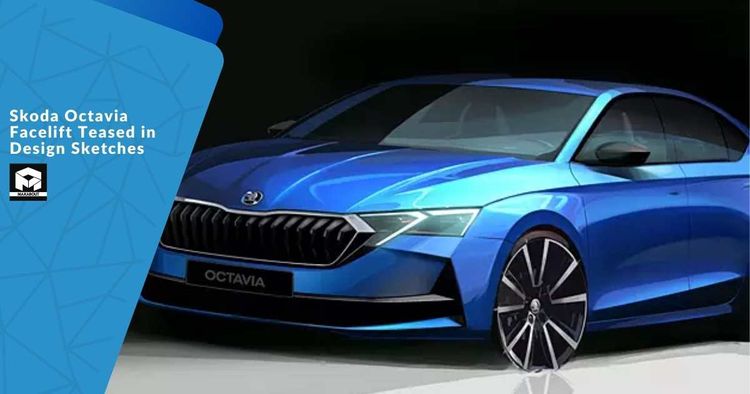 Skoda Octavia Facelift Teased in Design Sketches