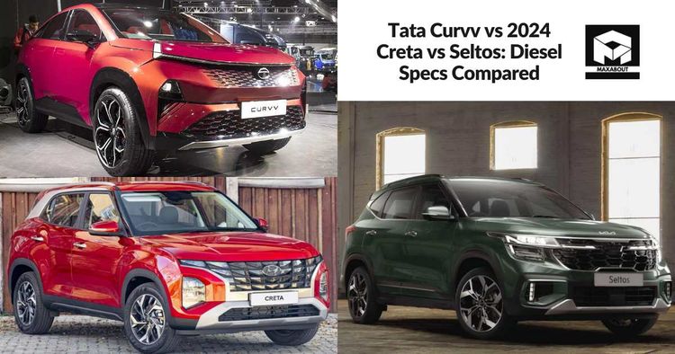 Tata Curvv vs 2024 Creta vs Seltos: Diesel Specs Compared