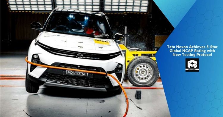 Tata Nexon Achieves 5-Star Global NCAP Rating with New Testing Protocol