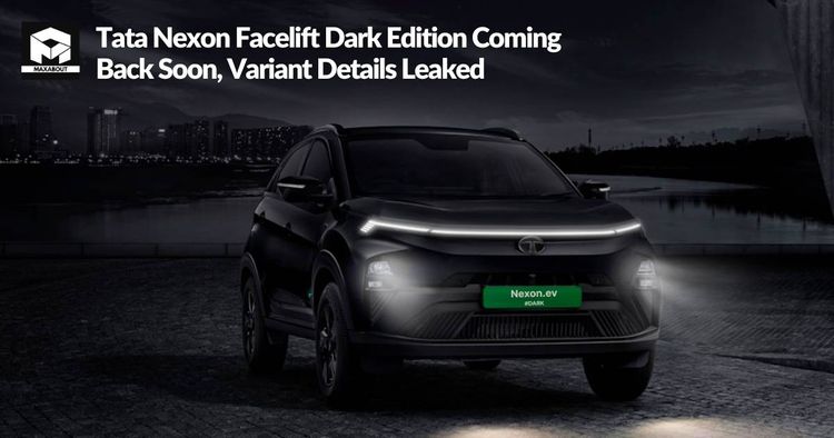 Tata Nexon Facelift Dark Edition Coming Back Soon, Variant Details Leaked