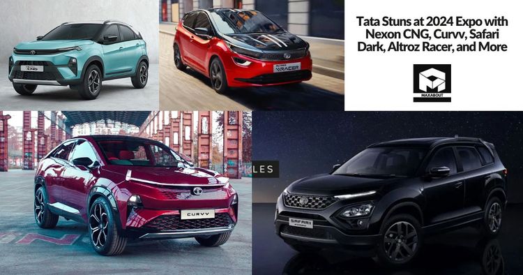 Tata Stuns at 2024 Expo with Nexon CNG, Curvv, Safari Dark, Altroz Racer, and More