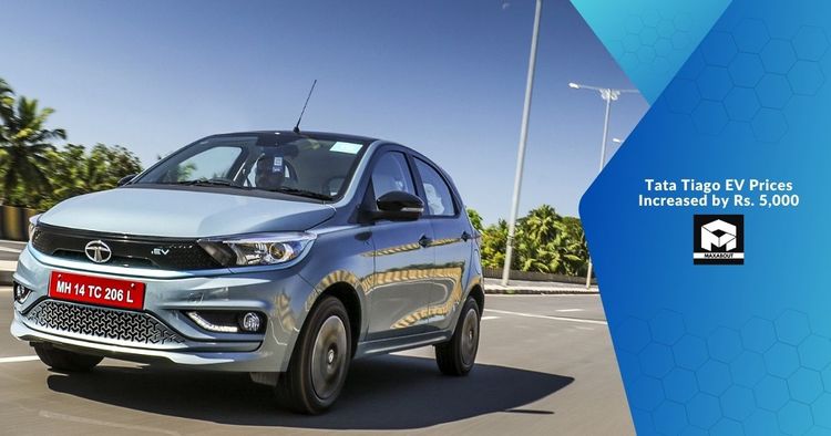 Tata Tiago EV Prices Increased by Rs. 5,000