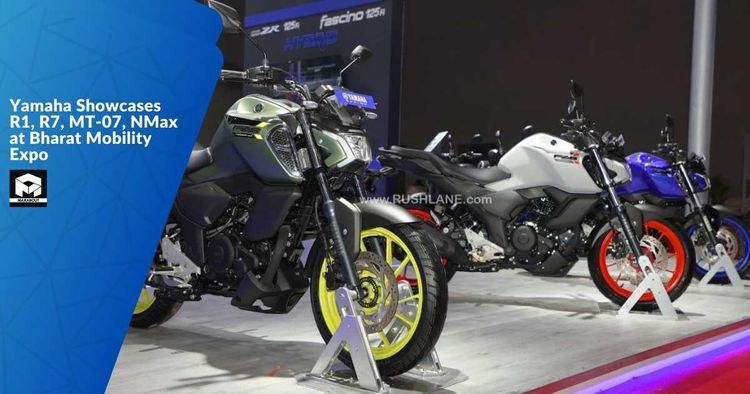 Yamaha Showcases R1, R7, MT-07, NMax at Bharat Mobility Expo