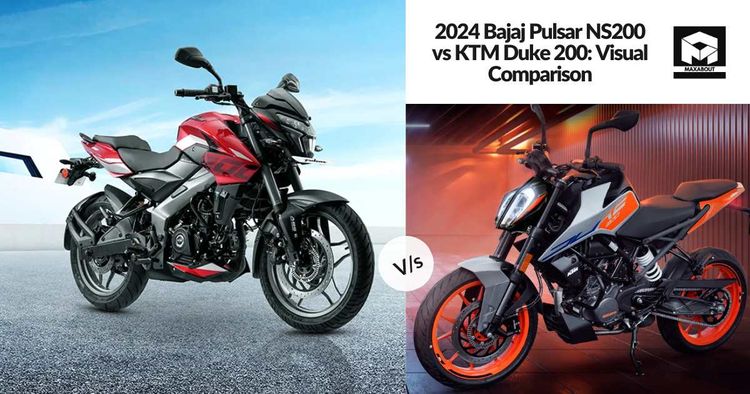 2024 Bajaj Pulsar NS200 vs KTM Duke 200: Visual Comparison