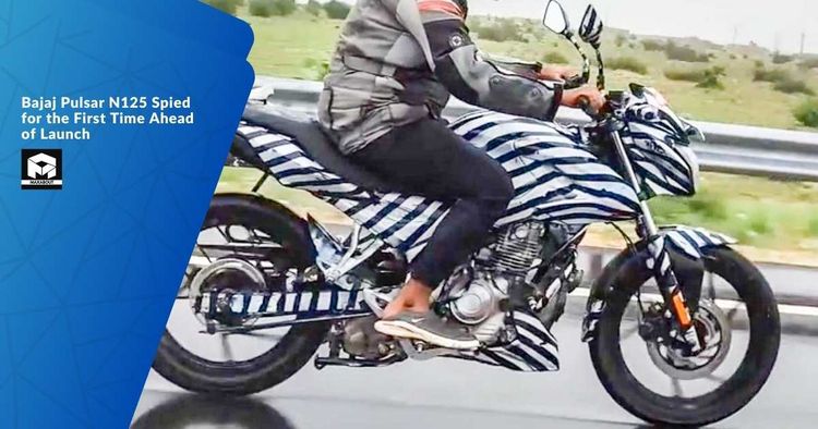 Bajaj Pulsar N125 Spied for the First Time Ahead of Launch