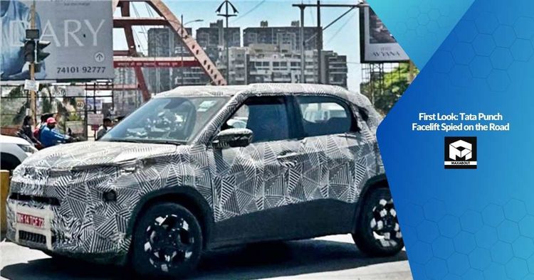 First Look: Tata Punch Facelift Spied on the Road