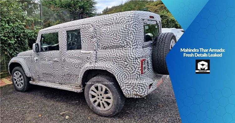 Mahindra Thar Armada: Fresh Details Leaked