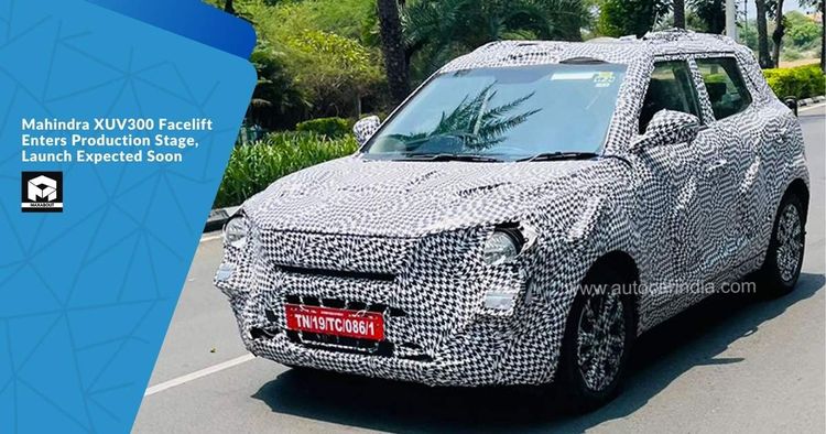 Mahindra XUV300 Facelift Enters Production Stage, Launch Expected Soon