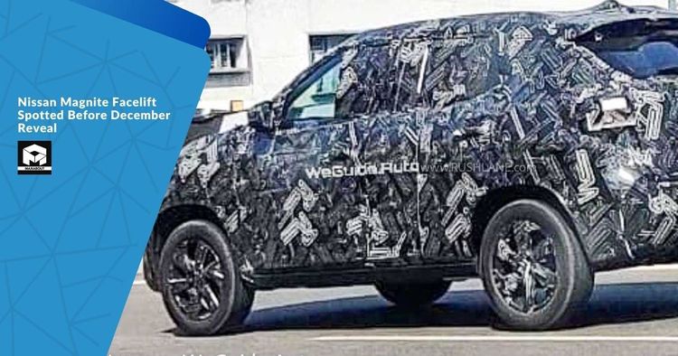 Nissan Magnite Facelift Spotted Before December Reveal