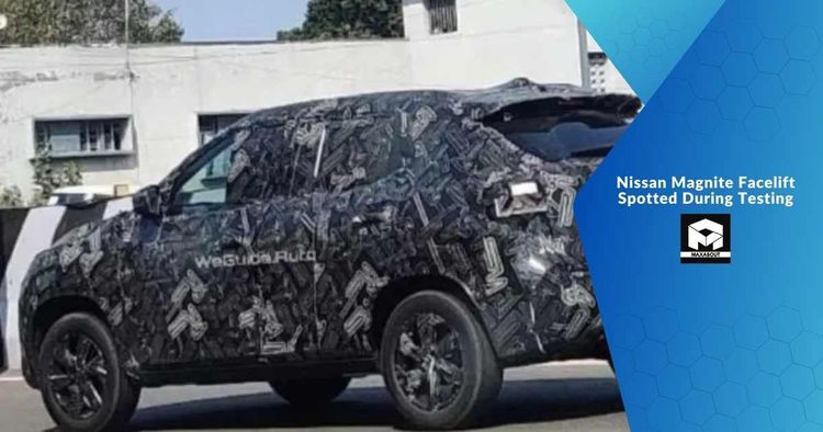 Nissan Magnite Facelift Spotted During Testing