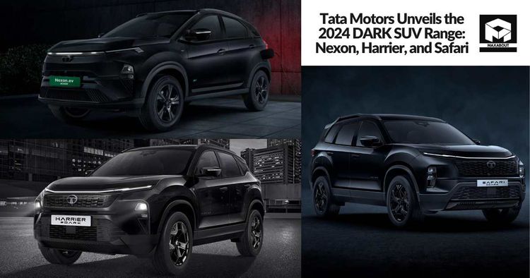 Tata Motors Unveils the 2024 DARK SUV Range: Nexon, Harrier, and Safari