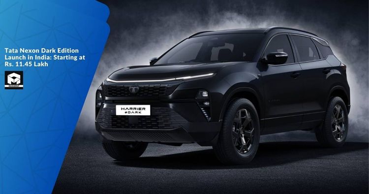 Tata Nexon Dark Edition Launch in India: Starting at Rs. 11.45 Lakh