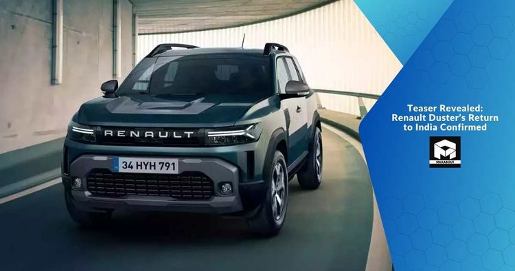 Teaser Revealed: Renault Duster’s Return to India Confirmed