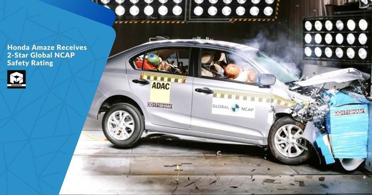 Honda Amaze Receives 2-Star Global NCAP Safety Rating