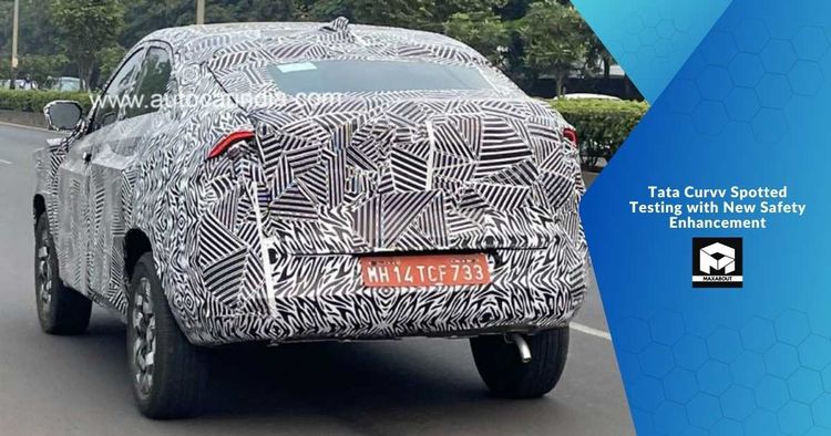 Tata Curvv Spotted Testing with New Safety Enhancement