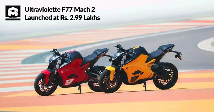 Ultraviolette F77 Mach 2 Launched at Rs. 2.99 Lakhs