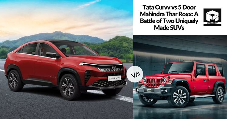 Tata Curvv vs 5 Door Mahindra Thar Roxx: A Battle of Two Uniquely Made SUVs