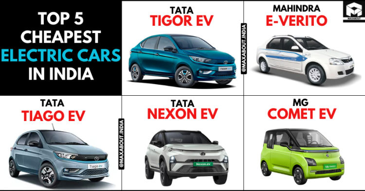 Top 5 Cheapest Electric Cars in India