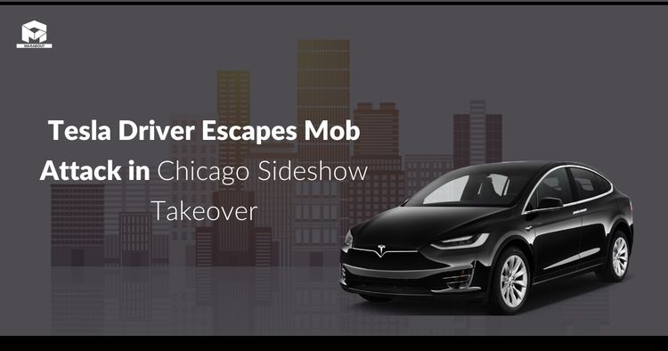 Tesla Driver Escapes Mob Attack in Chicago Sideshow Takeover