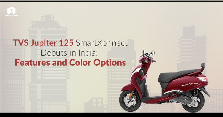 TVS Jupiter 125 SmartXonnect Debuts in India: Features and Color Options