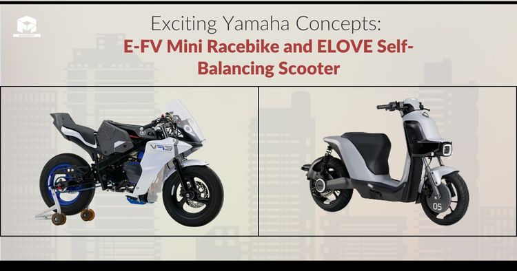 Exciting Yamaha Concepts: E-FV Mini Racebike and E-LOVE Self-Balancing Scooter