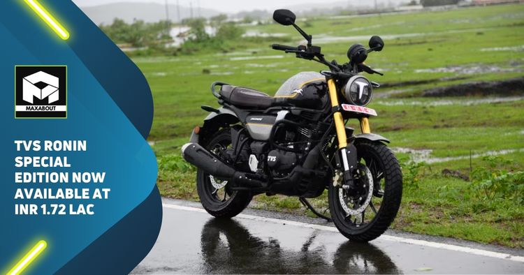 TVS Ronin Special Edition Now Available at Rs. 1.72 Lakhs