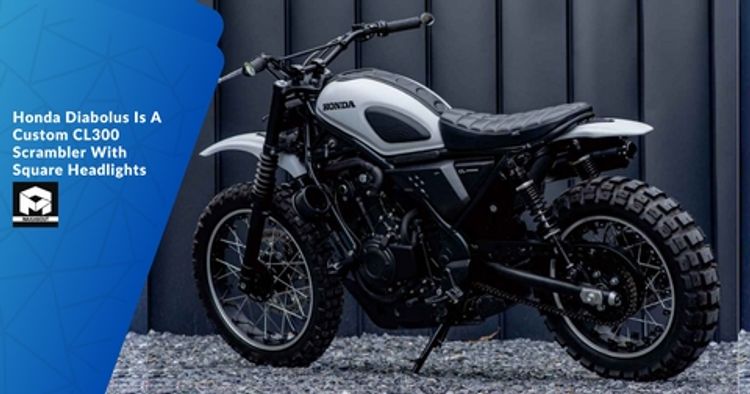 Honda Diabolus Is A Custom CL300 Scrambler With Square Headlights