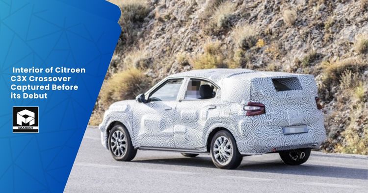 Interior of Citroen C3X Crossover Captured Before its Debut