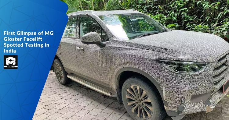 First Glimpse of MG Gloster Facelift Spotted Testing in India