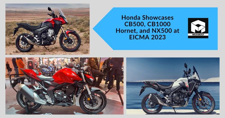 Honda Showcases CB500, CB1000 Hornet, and NX500 at EICMA 2023