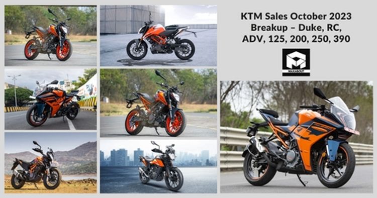 KTM Sales October 2023 Breakup – Duke, RC, ADV, 125, 200, 250, 390