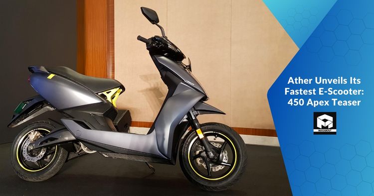 Ather Unveils Its Fastest E-Scooter: 450 Apex Teaser