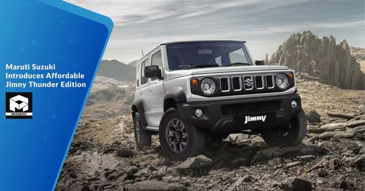 Maruti Suzuki Introduces Affordable Jimny Thunder Edition