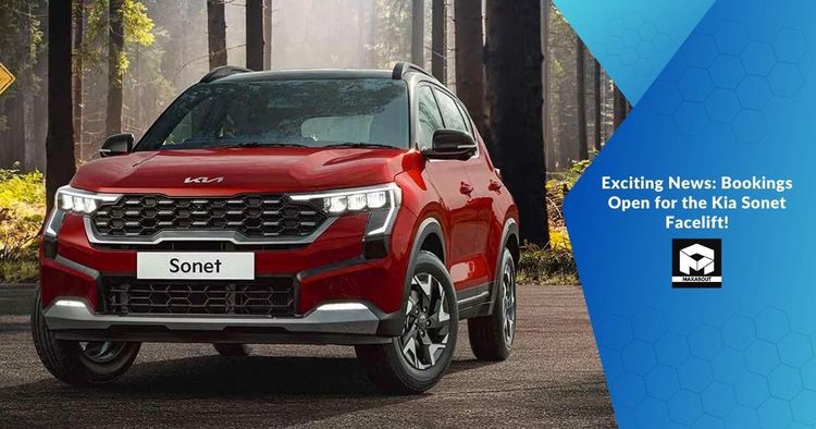 Exciting News: Bookings Open for the Kia Sonet Facelift!