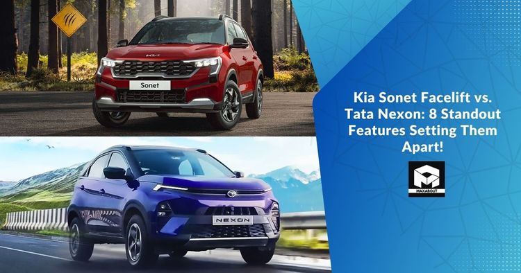 Kia Sonet Facelift vs. Tata Nexon: 8 Standout Features Setting Them Apart!