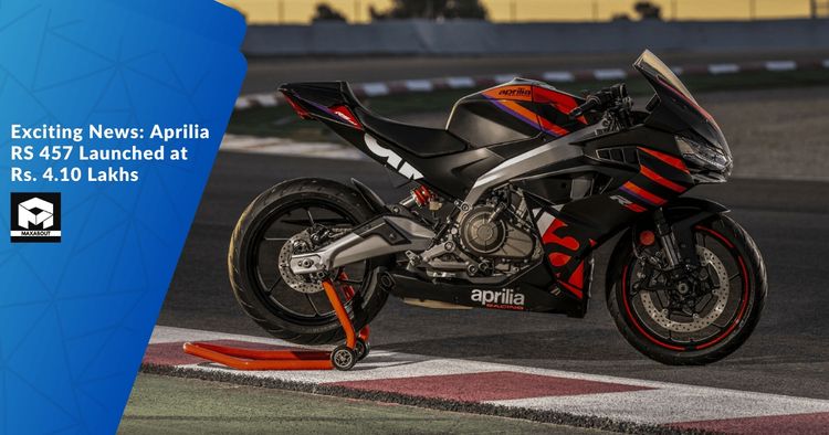 Exciting News: Aprilia RS 457 Launched at Rs. 4.10 Lakhs